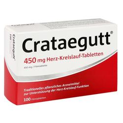 Schachtel mit 100 Tabletten für Herz-Kreislauf-Funktion.